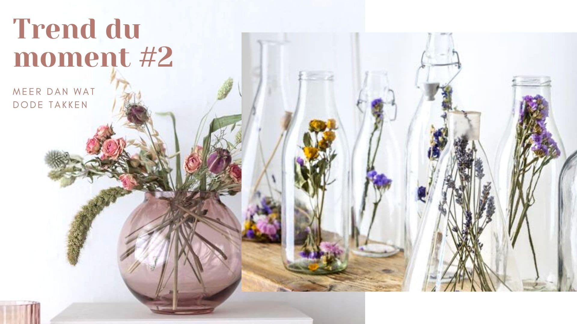 Trend du moment: droogbloemen