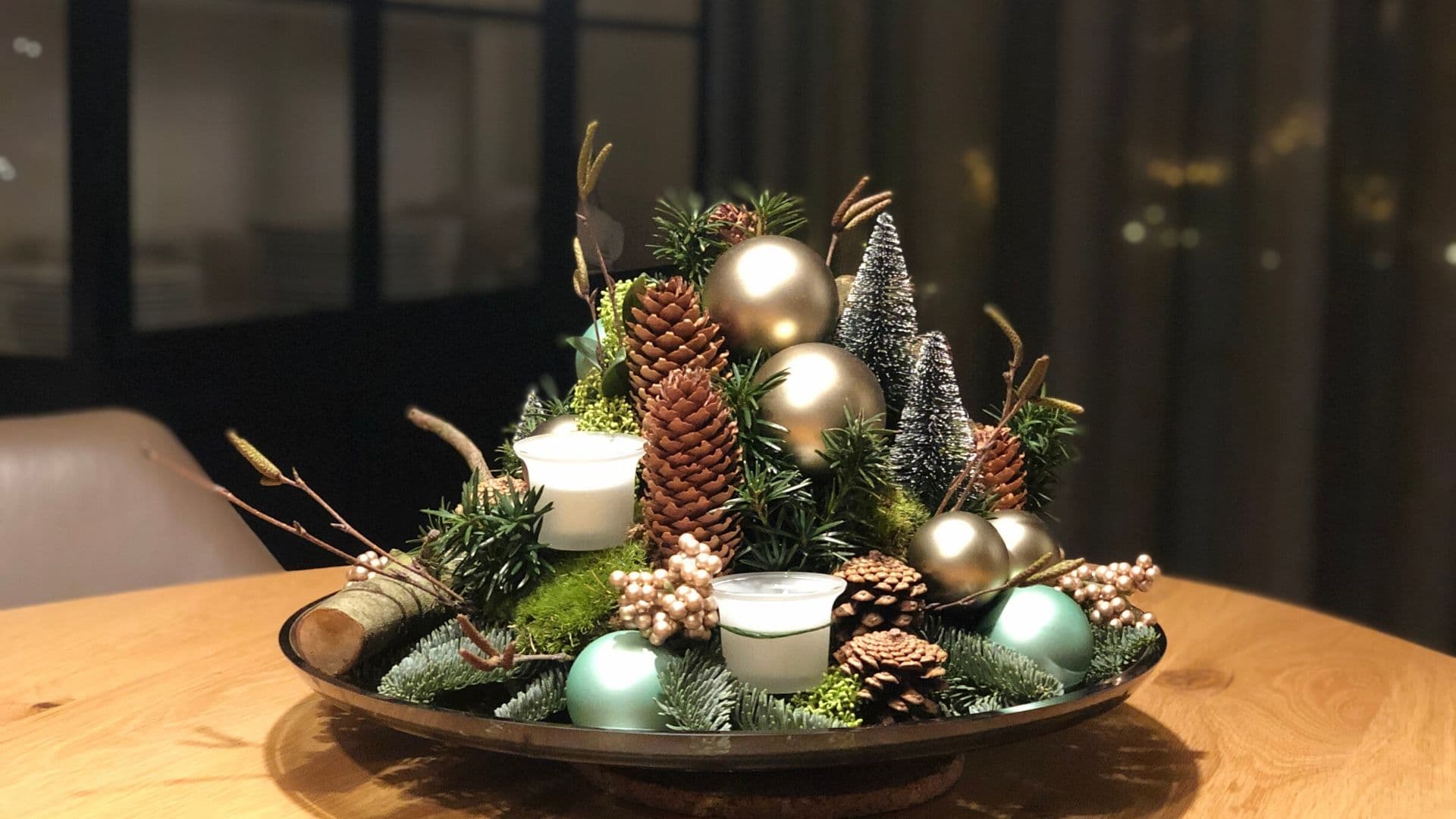 Ons op maat gemaakte kerststuk