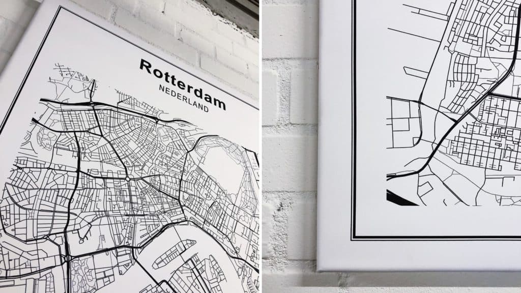 Wereldkaart Rotterdam